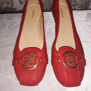 Liz Claiborne red flats size 8